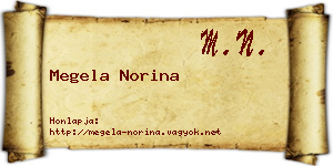 Megela Norina névjegykártya